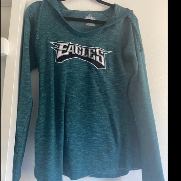 Majestic Tops - Philadelphia Eagles Sweatshirt with Hood